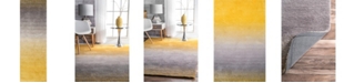 nuLoom Ombre Shag HJOS01A Yellow 2'6" x 6' Runner Rug